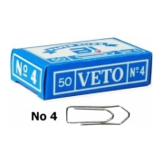 Συνδετήρες Veto Νο4 50τμχ